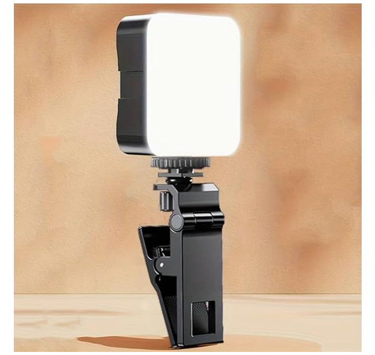 Selfie Light Clip for Phones, Laptops and Cameras, Portable, Adjustable Brightness