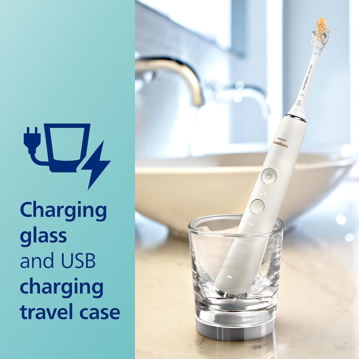 Philips Sonicare DiamondClean Smart 9400 Electric Toothbrush White Model HX9917/88
